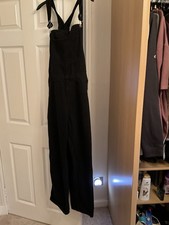 Black Denim Dungarees