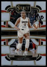 2024 Panini Select WNBA #55 Haley Jones Prizms Silver IP Autograph Signed