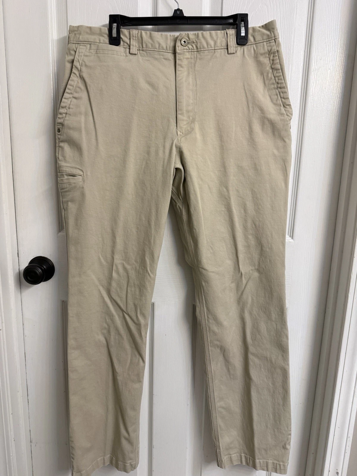 Duluth Trading Co Men's 36x34 Flex Ballroom Khaki Pants Cotton Workwear Outdoor