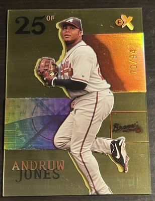 2003 Fleer E-X ANDRUW JONES Essential Credentials Future #9 70/94