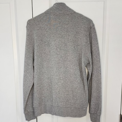 Lacoste Mens XL Gray 1/4 Zip Long Sleeve Pullover Sweatshirt - Picture 2 of 5