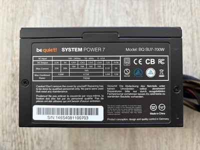 Be Quiet System Power 7 700W (BN146) ATX Netzteil 700 Watt 80+   #38974