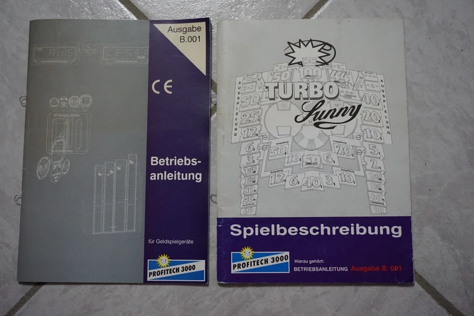 Merkur - TURBO SUNNY  - Anleitung ADP Geldspielgerät Spielautomat Beschreibung - Bild 1 von 1