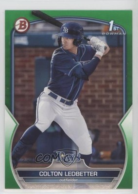 2023 Bowman Draft Green 28/99 Colton Ledbetter #BD-34 0w3