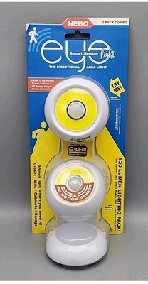 NEBO LED EYE Smart Sensor Light 2PC Combo New Sealed NOS