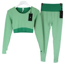 VITALITY The Nova 2 in 1 Set Women's MEDIUM Cropped Top & Leggings Stretchy