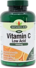 Natures Aid Vitamin C 1000mg Low Acid - 180 Tablets