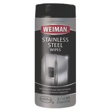 WEIMAN 92 1-Ply 7" x 8" Stainless Steel Wipes - White New