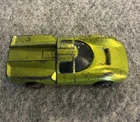 Vintage 1968 Hot Wheels Green Lime Lola GT70 Redline Mattel Used Condition