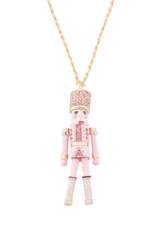 Betsey Johnson Nutcracker Necklace NEW Gift Box Long Articulated Pendant 32 inch