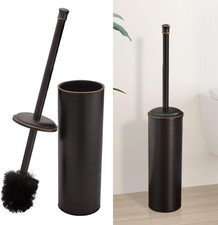 Toilet Brush and Holder, Toilet Cleaner Bowl Set with Two Brush with Extra Long