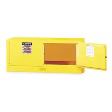 Justrite 891300 Hazardous Material Storage Cabinet, 12 Gal, 0 Shelves, Steel,