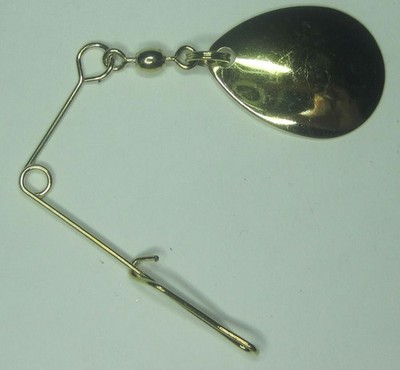 20 GOLD Beetle / Jig Spinner Spin Colorado Blade size ''3.5'' interlock form NEW!