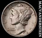 1919-S Silver Mercury Dime - Scarce  Extra Fine  Better Date  No Reserve  #K4344