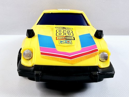 Arco Datsun Nissan Fairlady Z 280Z Yellow Friction Toy Car Pop Dragster Works - Picture 9 of 16