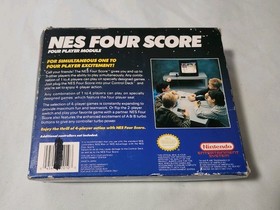 Nintendo NES Four Score Gray Multiport 4-Player Controller Adapter Box & Manual