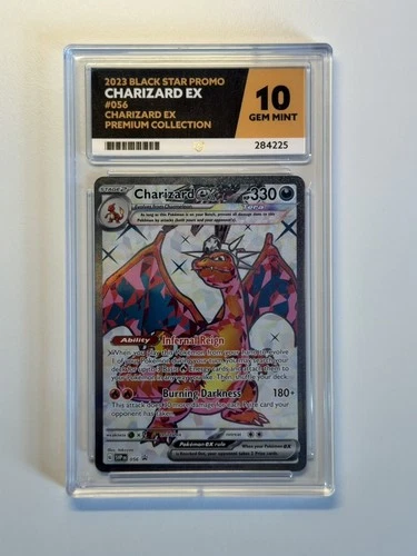 Pokémon TCG: Charizard Ex 56 - Black Star Promo - Ace 10 Perfect subgrades