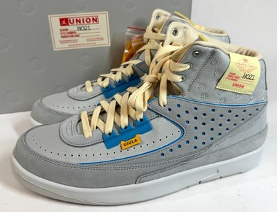 Nike DN3802-001 Jordan 2 Retro Union Gray Fog High Top 2022 Mens Size 10 NEW