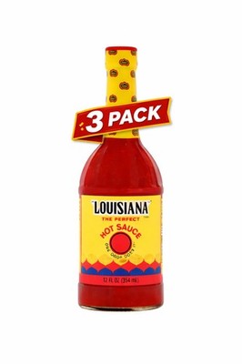 Louisiana Hot Sauce Original, 12 Ounce - Pack Of 3