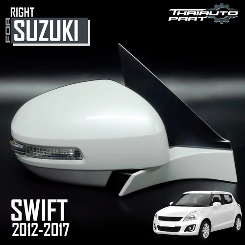 Side Electric Mirror White Right RH Fit Suzuki Swift 2012-2017 GLS