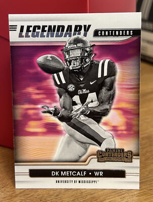 DK Metcalf #14 2021 Panini Contenders Draft Picks Legendary Ole Miss Rebels