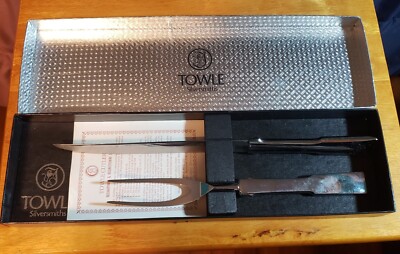 Kitchen Utensils Premium Carving Knife & Fork Box Set