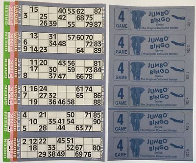 Jumbo Bingo 750 LIBRI 5 PAGINE GIOCO STRISCE DI 6 FOGLI Biglietti Tv Numeri Grandi In Grassetto~p135318301 - Foto 9