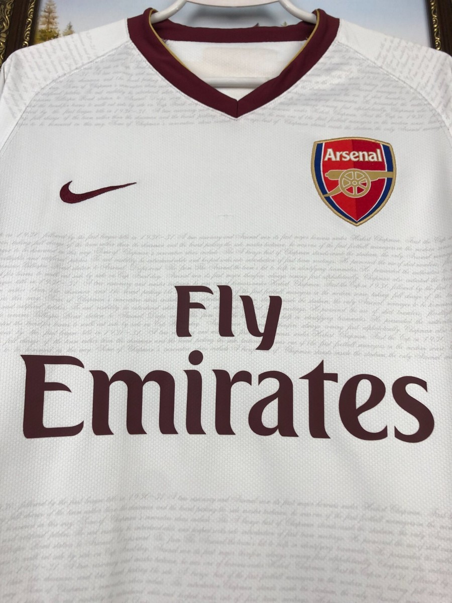 Arsenal Away football shirt 2007 Soccer Jersey Nike Long Sleeve