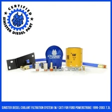 Sinister Diesel Coolant Filtration System (W/CAT) for Ford Powerstroke 1999-2003