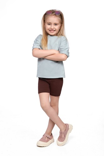 Leggings da ciclismo traspiranti per ragazze 1/2 lunghezza in cotone overknee bambini CHLK - Foto 6 di 25
