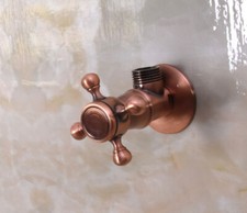 1 Pcs Antique Red Copper Bathroom Faucet Angl...