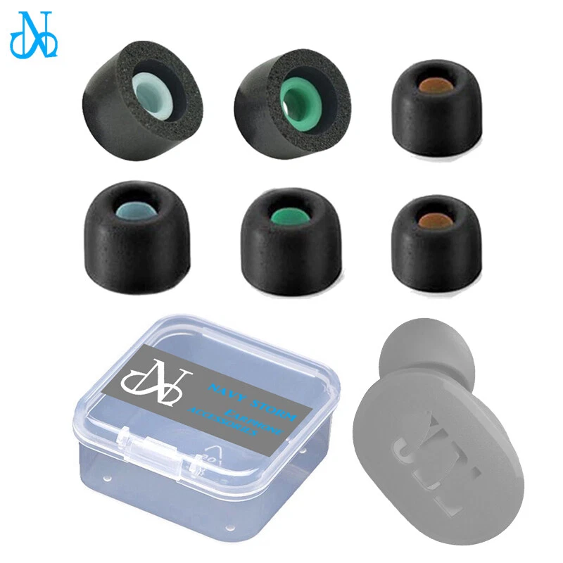 Memory Foam Tips for JBL Tune 130NC TWS True Wireless Earphones Anti Slip Eartip