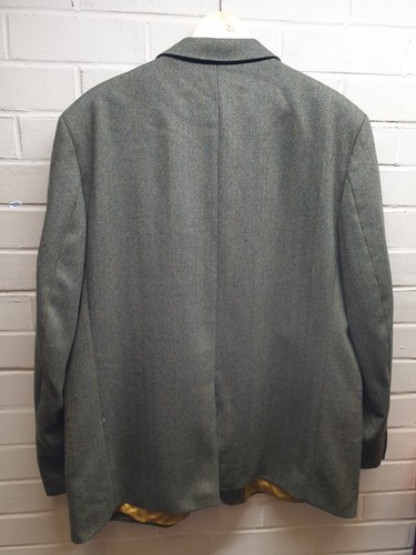 Brook Taverner Men's Vintage Saxony Supreme Pure New Wool Blazer Size XXL - Picture 4 of 9