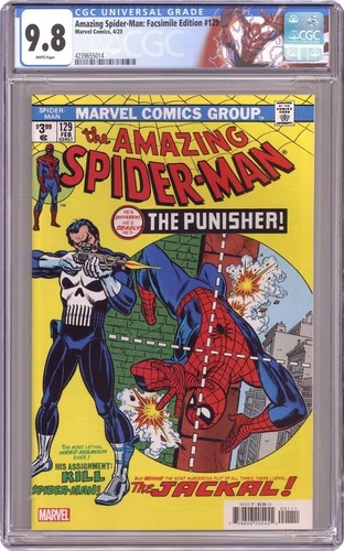 Amazing Spiderman: Facsimile Edition #129 (2023) CGC 9.8 1st Punisher