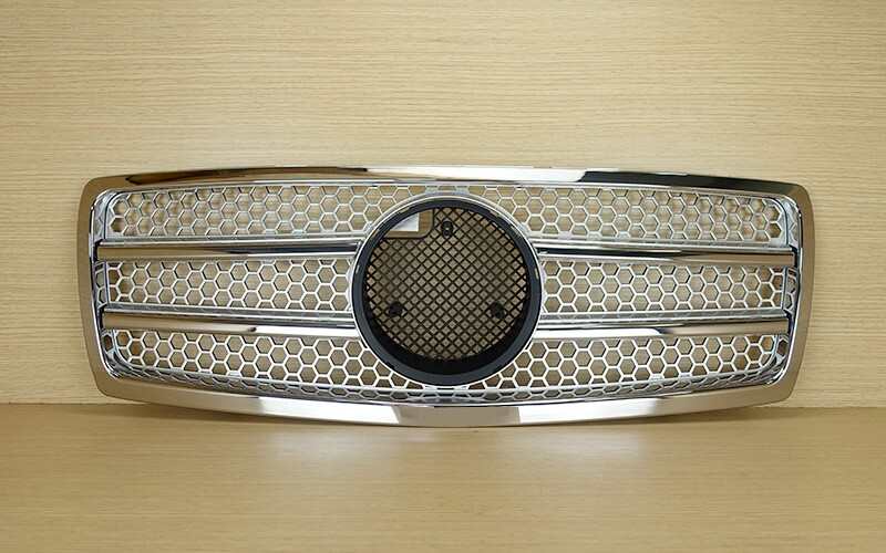 Chrome + Silver Front Grille ABS Fit Mercedes Benz W140 S-Class