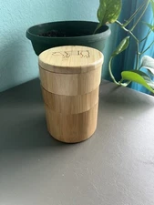 Ad Hoc Salt box pig on top bamboo 3 cellars