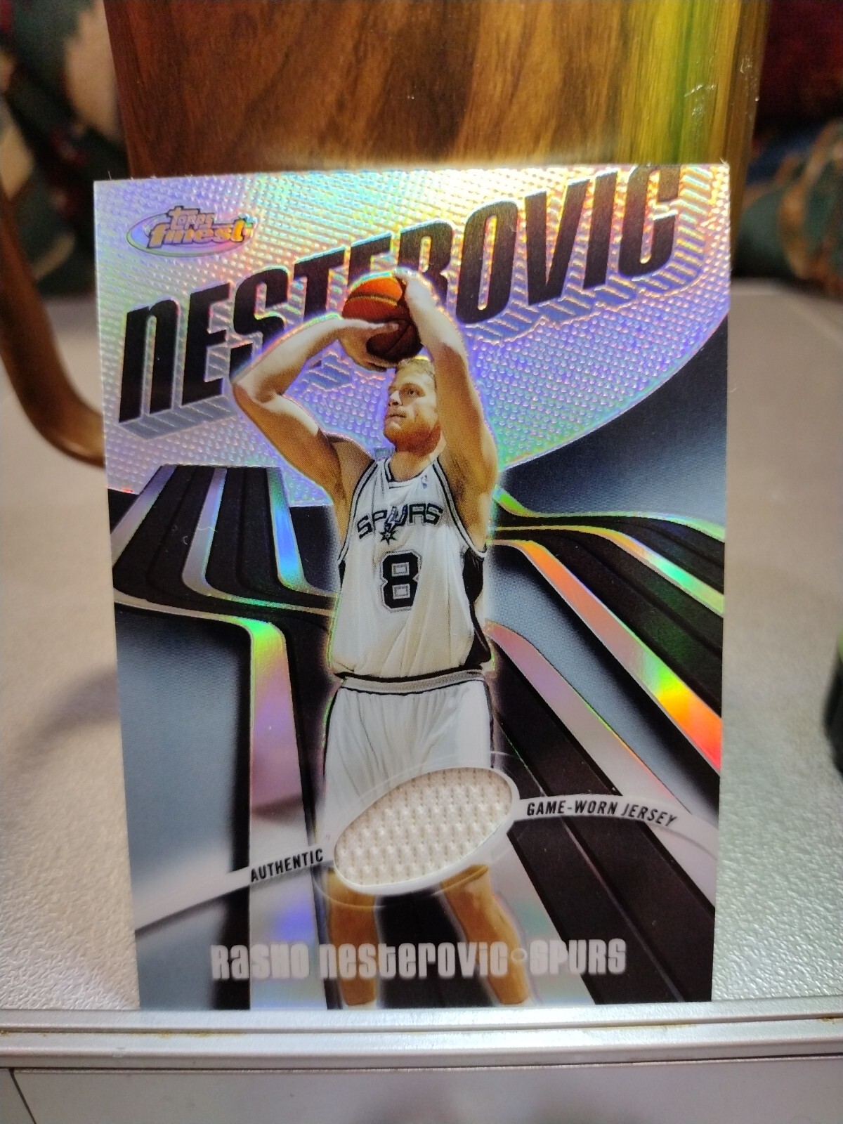 2003-04 TOPPS FINEST Rasho Nesterovic JERSEY Refractor #/250