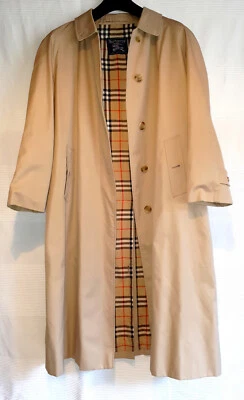 TRENCH BURBERRY BEIGE MANCHE RAGLAN VINTAGE années 80 - Photo 1/4