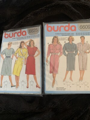 2 In Orig Package Bursa Sewing Patterns Ladies Shirtwaist Dresses Size 10  To 20 | eBay