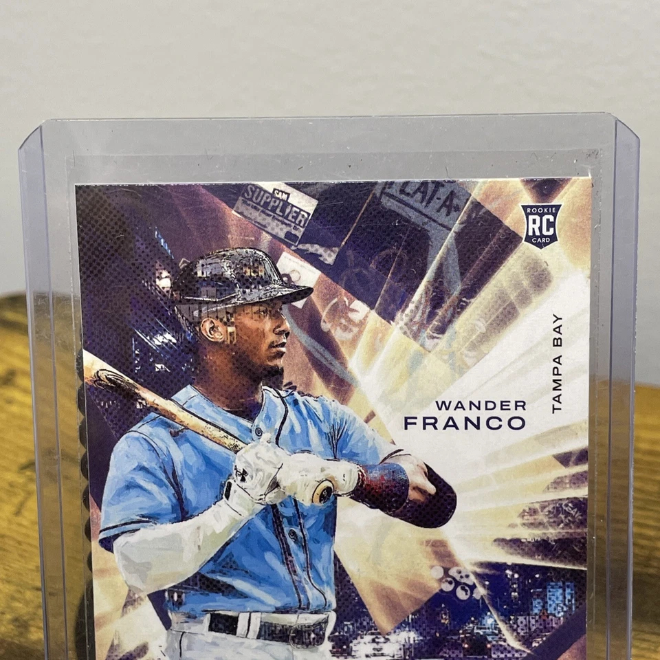2022 Panini Diamond Kings Wander Franco Rookie Card Level 1 #95 Tampa Bay Rays - Image 2 of 4