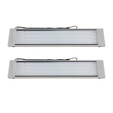 Lista 118163 Work Station Light 56in 4-bulb T5 Fluorescent Tg47808 Grey 2 Pcs