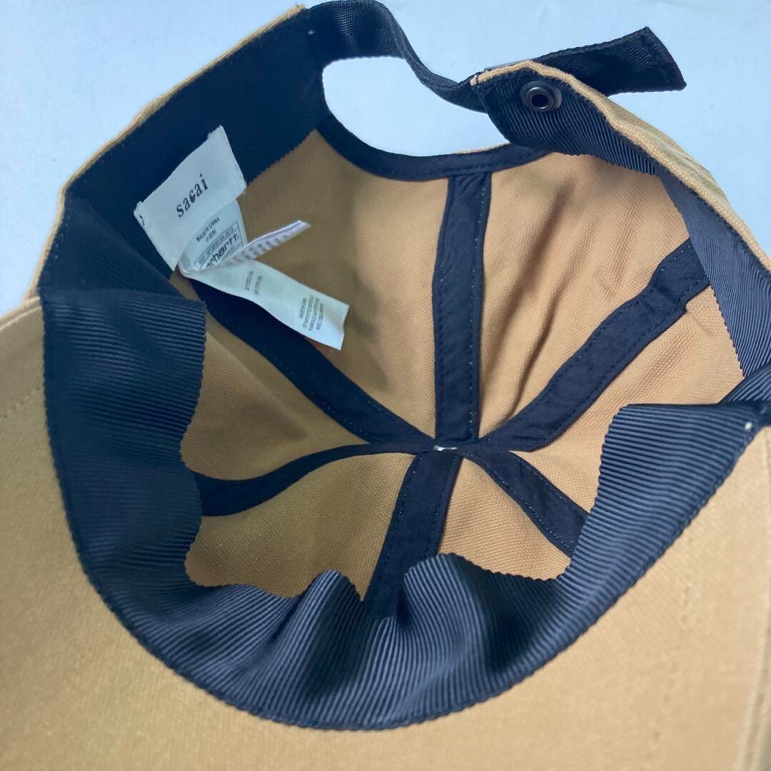 Sacai Carhartt WIP Duck Cap 24ss Beige Workwear Limited Edition men's Free Size image 5