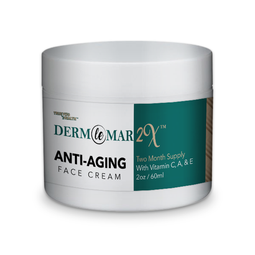 Derm Le Mar 2x AntiAging Face Cream 2 Month Supply with Vitamin A