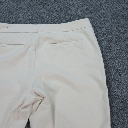 Ann Taylor Pants Womens 12 Beige Off White Signature Straight Chino 34x25* - Picture 20 of 21
