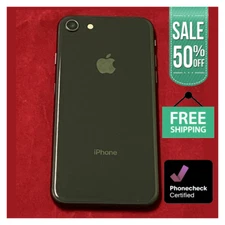 Apple iPhone 8 (64/128/256GB) Unlocked Verizon T-Mobile 4G Good 4.7" Screen