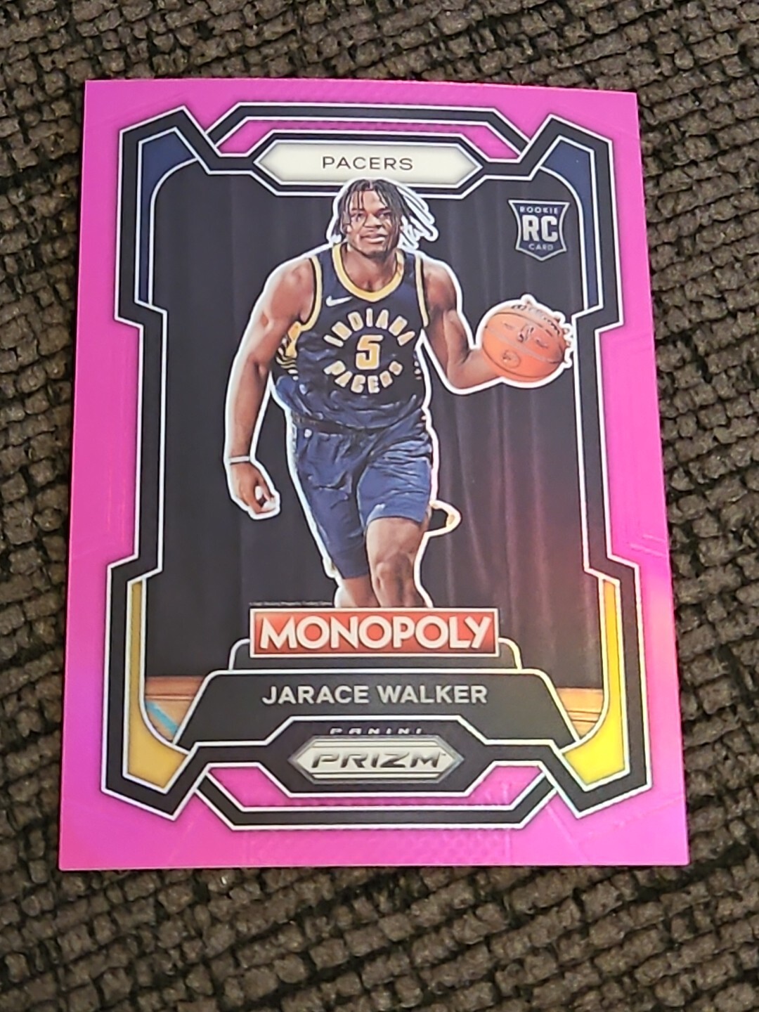 2023-24 Panini Prizm Monopoly Jarace Walker RC Pacers Rookie  Pink /149 Pacers