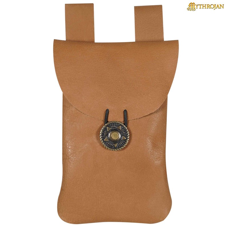 Medieval Belt Bag Handmade Leather Pouch For Renaissance Reenactments Accessory