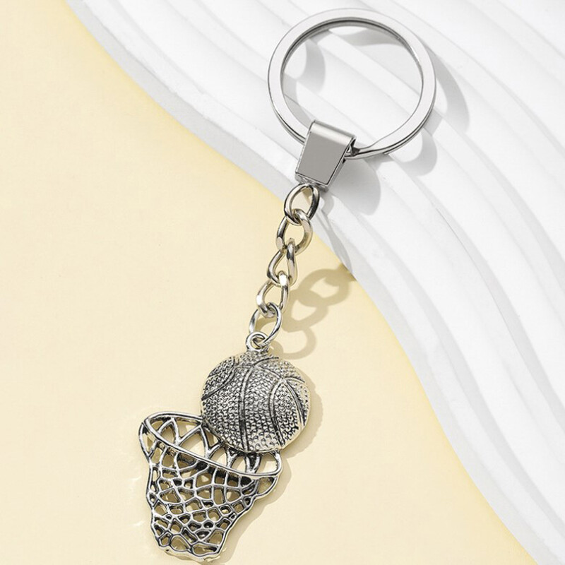 Basketball Ball Frame Keychain Basketball Lovers Car Key Ring Pendant ...