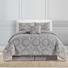 5 Piece Reversible Comforter Set Ultra Soft Duvet Insert Microfiber Comforters