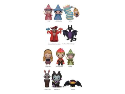 Disney Pvc Bag Clips La Bella Addormentata 65th Anniversary Series 1  Con Figure